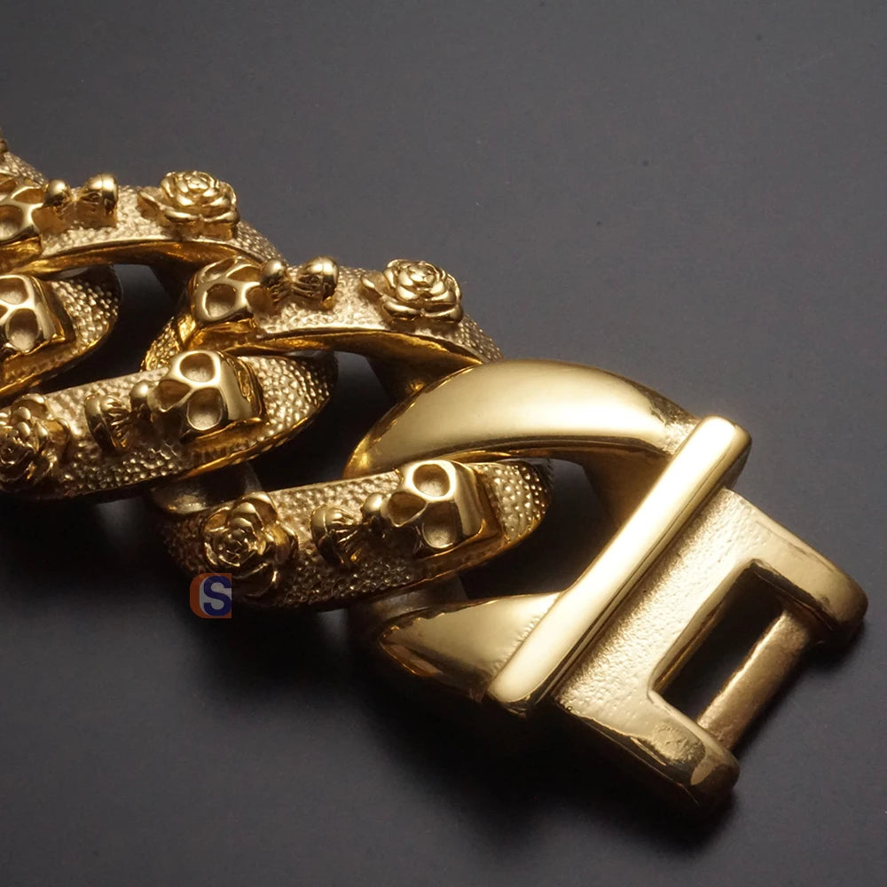 18K Gold Dog Cuban Link Dog Collar Choke Chain Collar for Dog