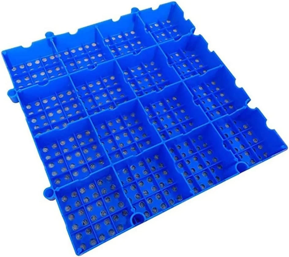 Heavy Duty 2 PCS Grid Plastic Pallets HDPE Stackable Pallet Rack