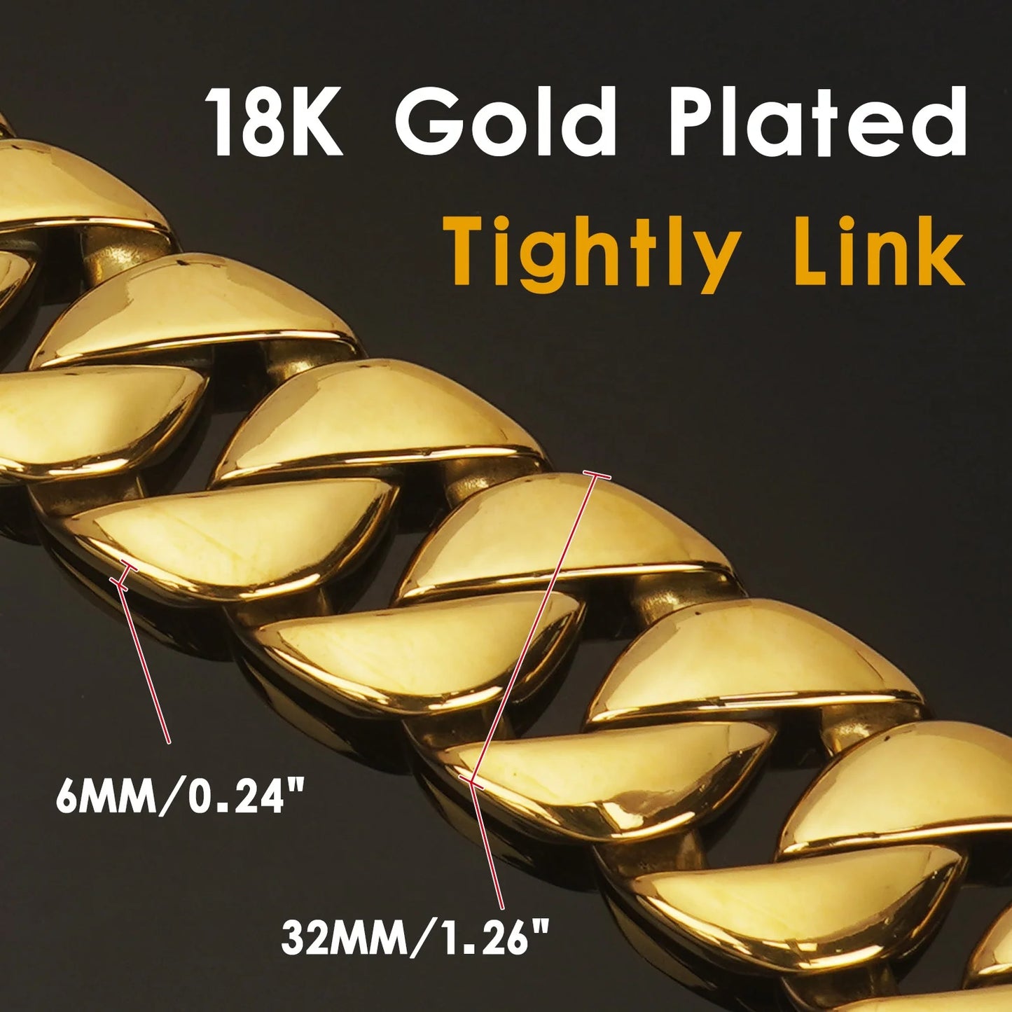 New Design 18K Gold Bully Dogs Doberman Cuban Link Chain High Quality Metal Gold Stainless Steel Three Color Dog Leash